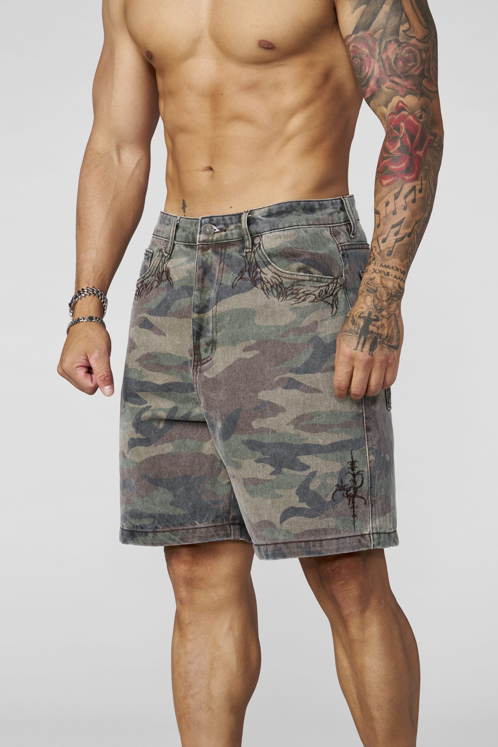 1025 - Phantom Embroidery Jorts - April 30th - Image 8
