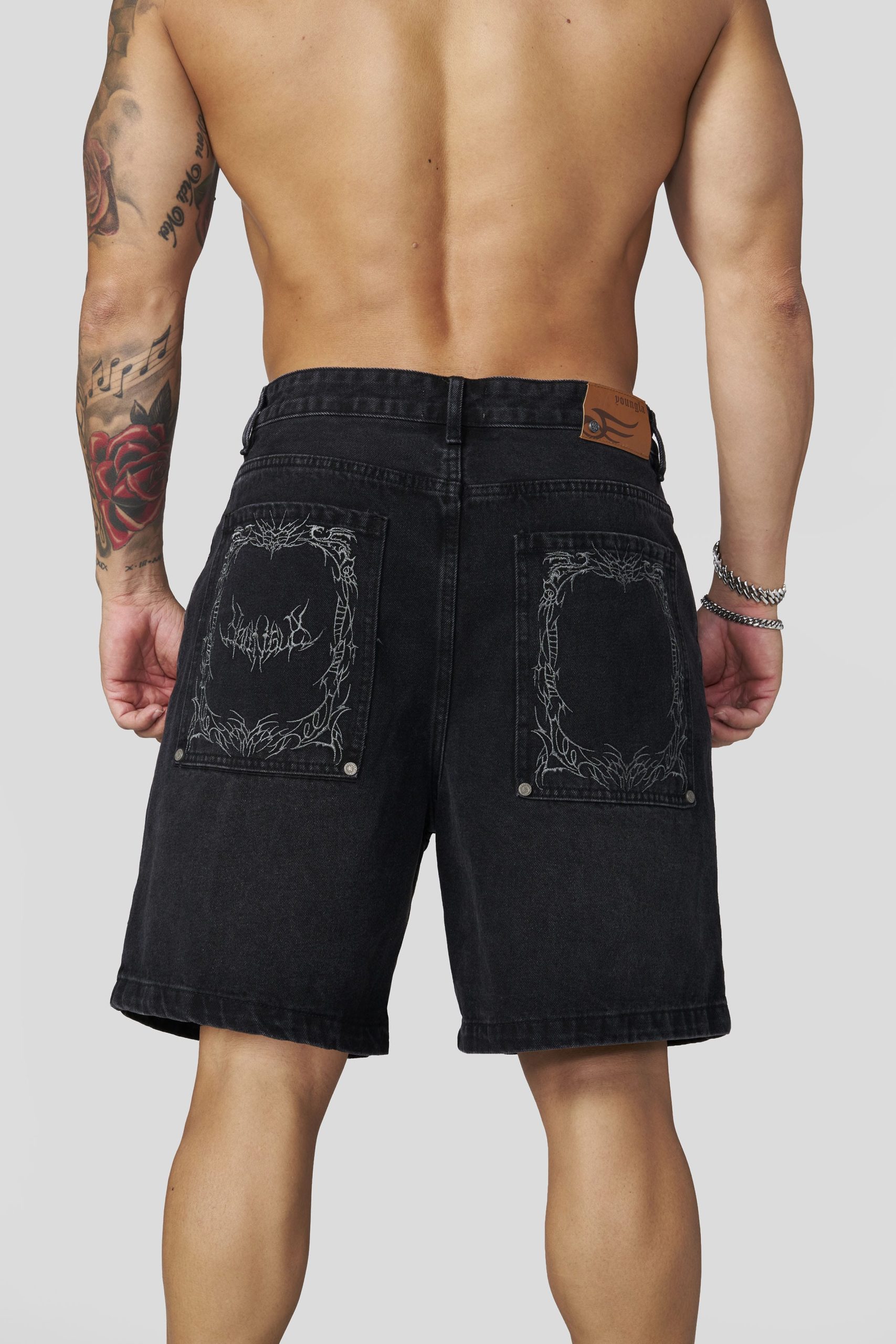 1025 - Phantom Embroidery Jorts - April 30th - Image 2