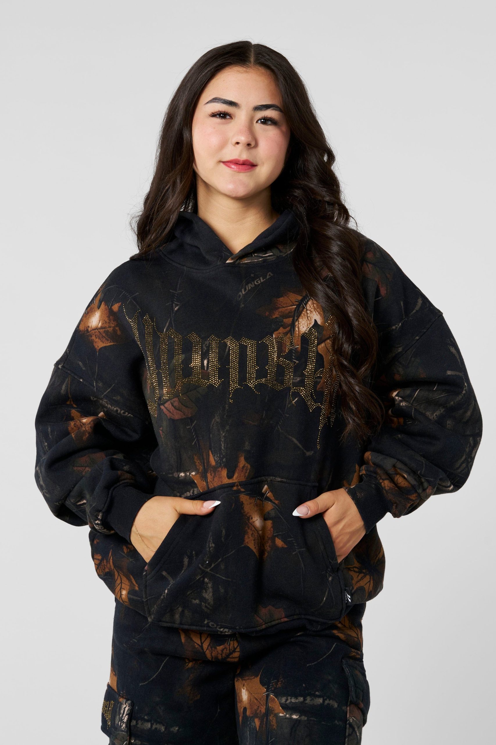 W5168 - Camo Bling Hoodie - Image 9