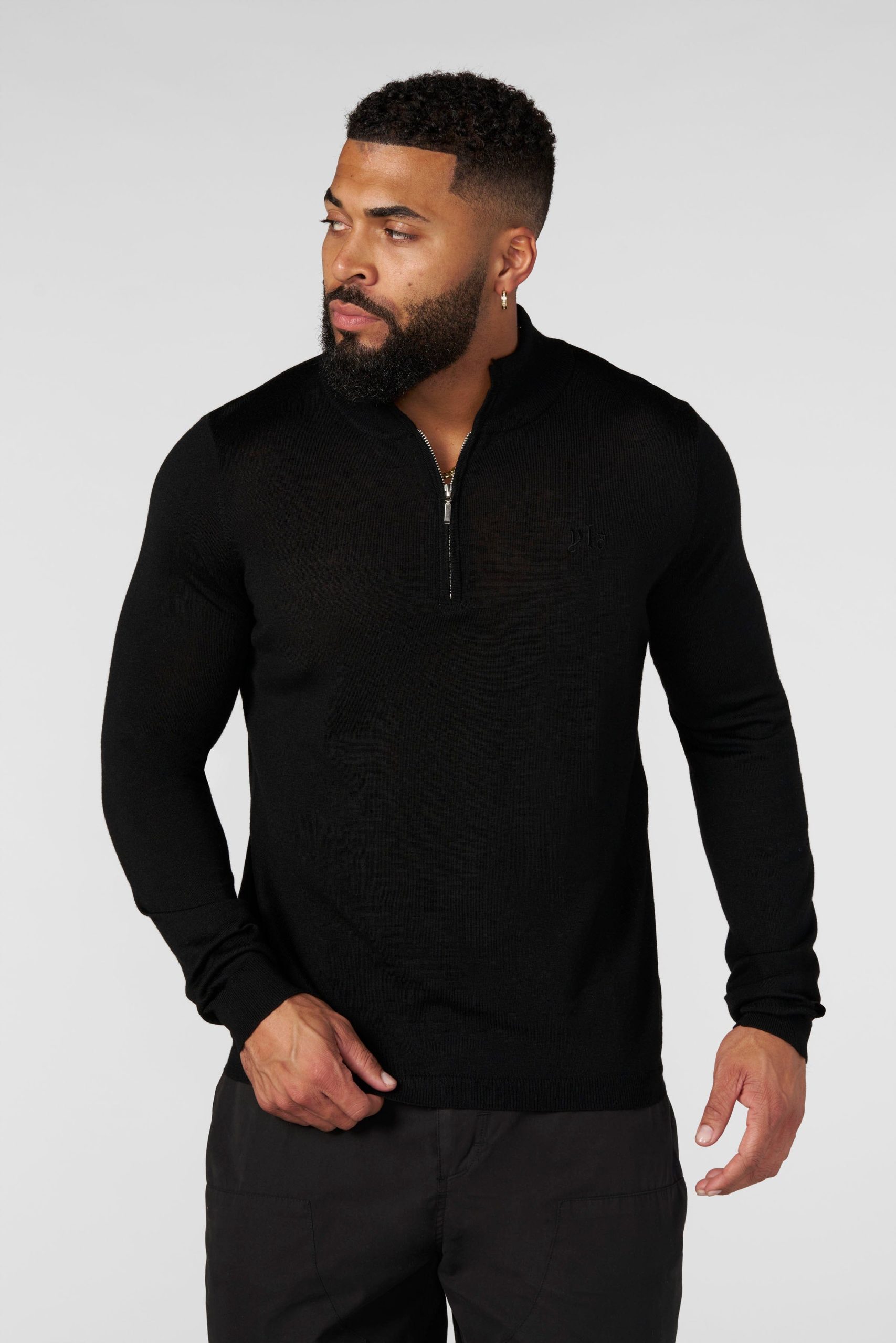 8048 - Monaco Wool Quarter-Zip Sweaters - Image 7