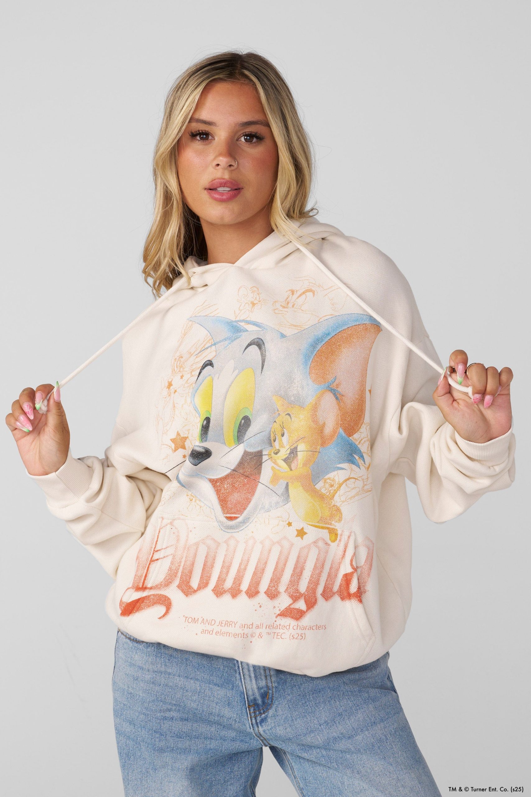 W528 Tom & Jerry Oversized Hoodie - Image 5