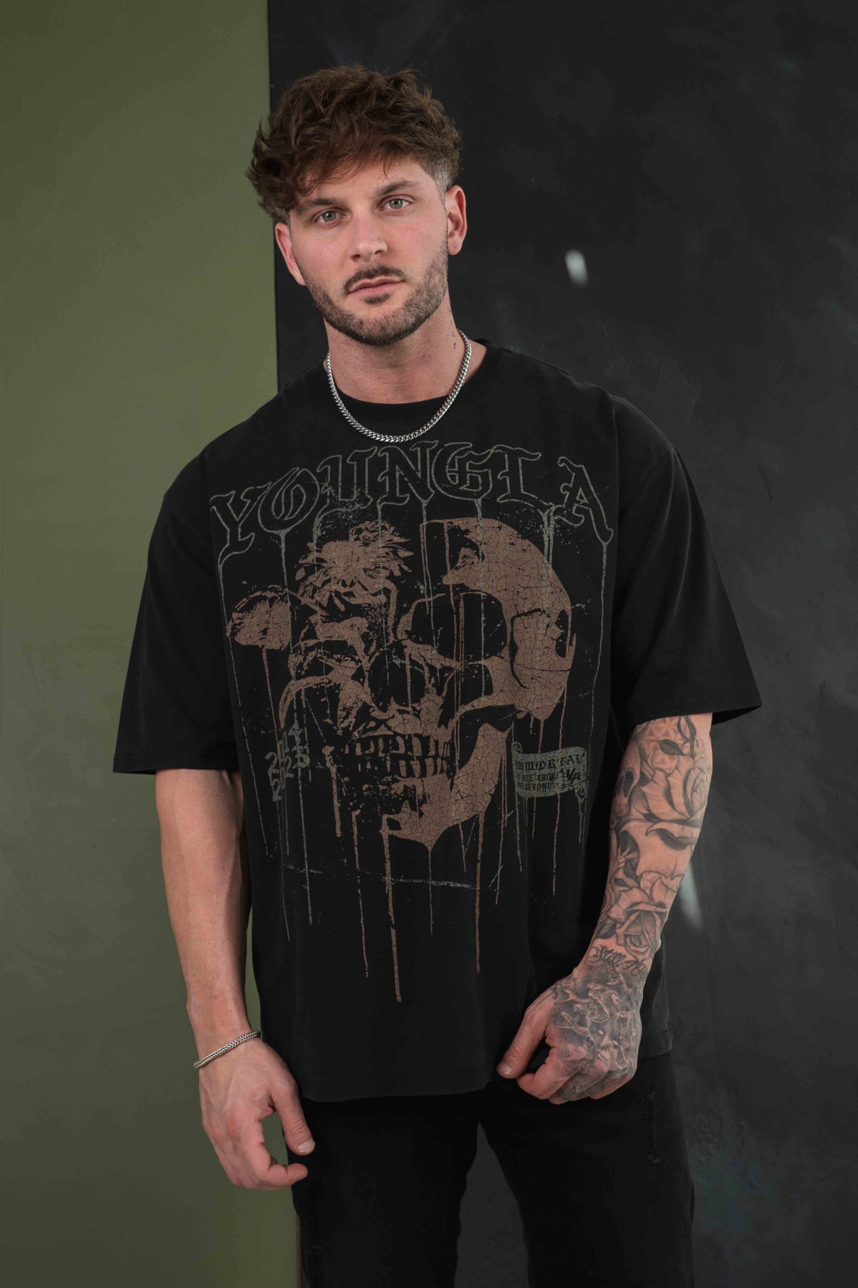 4116 - Floral Skull Tees - Image 2