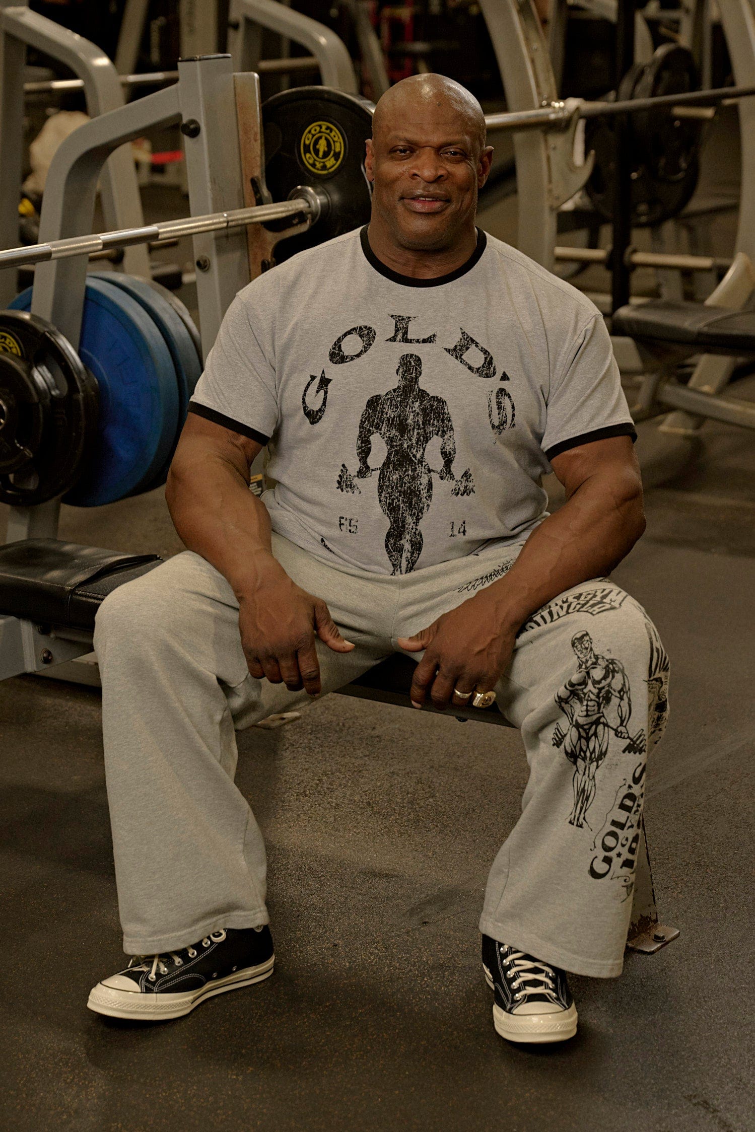4009 - Golds Gym Ringer Tees - Image 2