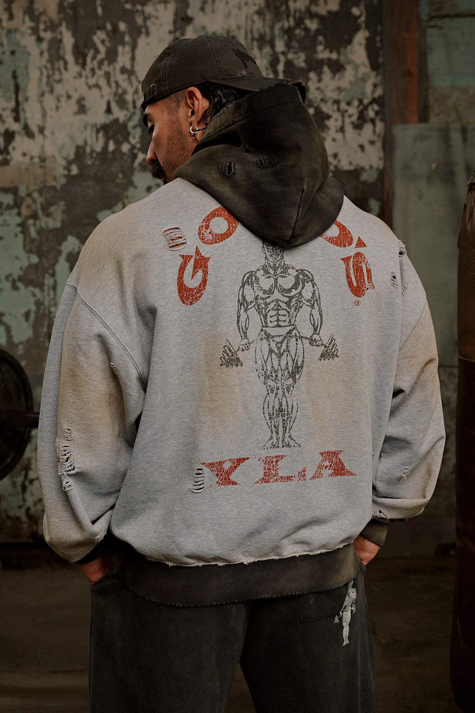 5168 - Gold's Iron Legacy Distress Hoodies - Image 4