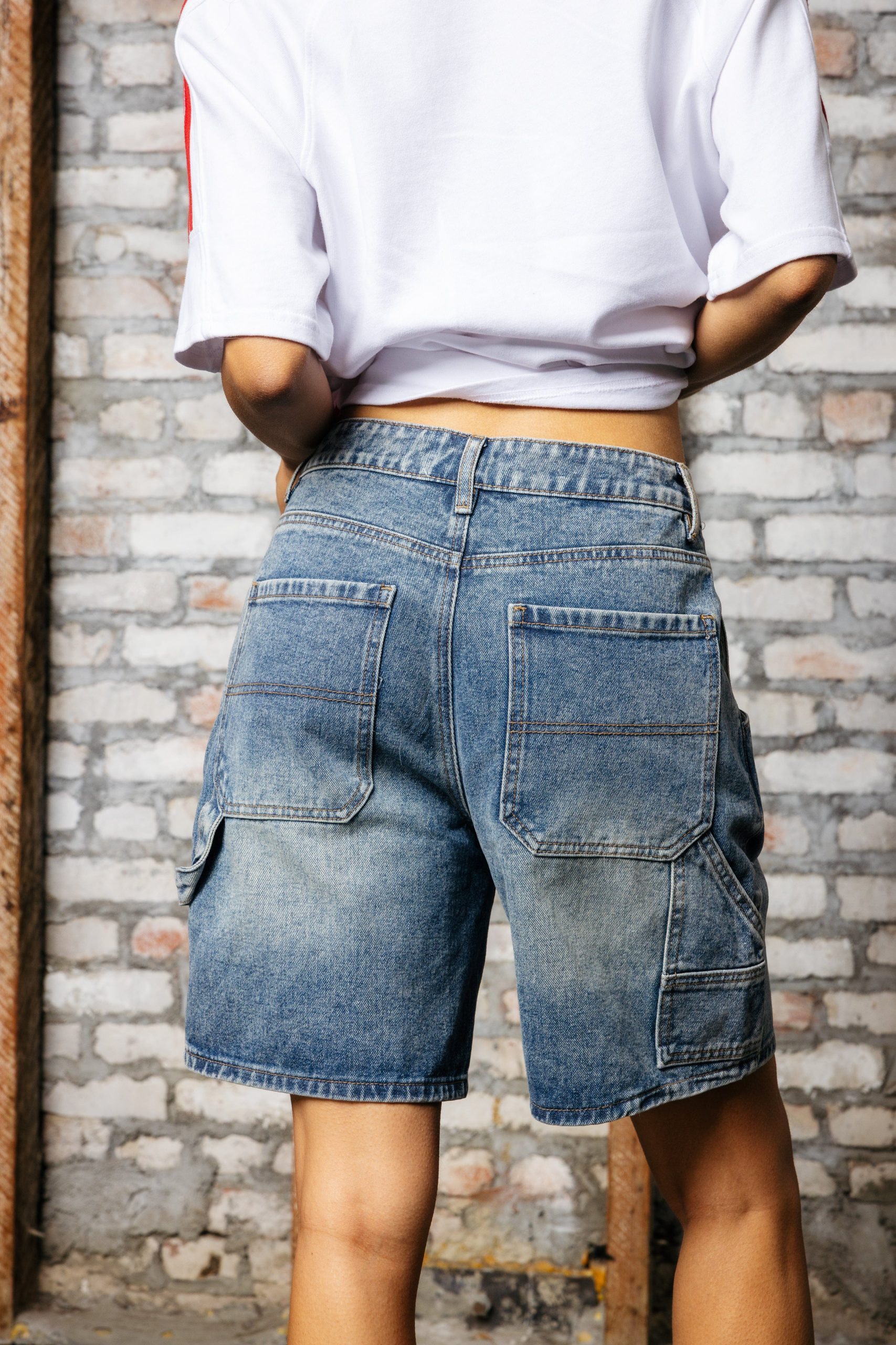 W167 Carpenter Denim Shorts - Image 5